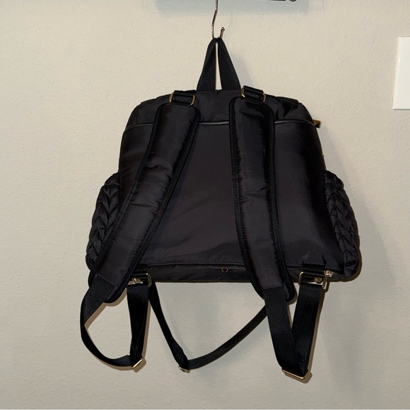 HAPP Levy Black Quilted Diaper Backpack - Black - Picture 6 of 16